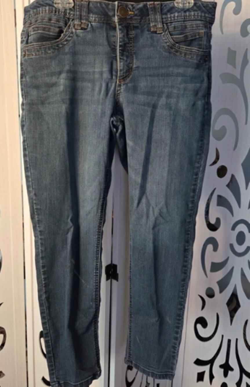 Democracy Ab Solution Jeans Womens 12 Dark Wash Stretch Tummy Control Classic